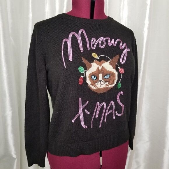 H&M Meowy X-Mas Sweater (size M) - Picture 7 of 8